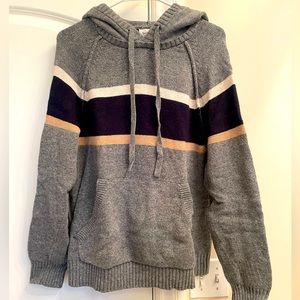 Preppy hooded sweater